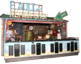 Faulty Repair Shop Carnival Arcade Shooting Gallery From Pan Amusements 