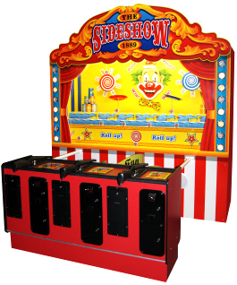 The Sideshow 1889 3 PlayerCarnival Arcade Shooting Gallery From Pan and SEGA Amusements