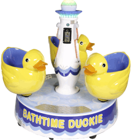 Bathtime Duckie Kiddie Carousel Ride From Barron Games