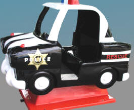Police Car Kiddie Automobile Ride WKR139 From Zamperla Asia Pacific / ZAP Kiddy Ride