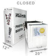 Fold N' Go Portable Collapsible Event Rental Photo Booth (Closed)