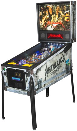 Metallica Road Case  Premium Model Pinball Machine From Stern Pinball