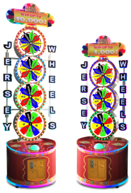 Jersey Wheels Ticket Redemption Wheel Spin Arcade Game From Bobs Space Racers