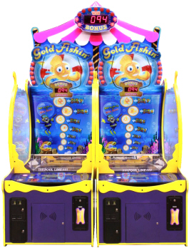 Gold Fishin' Arcade Deluxe Model Carnival Redemption Game | ICE Games