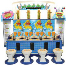 Stinky Feet Ducks FEC Arcade Model Water Gun Game
