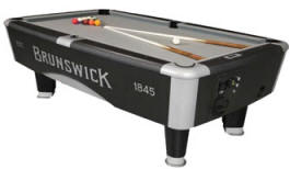 Brunswick Metro Coin / DBA Operated Pool Table From Valley Dynamo