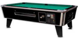Spectrum Sterling Pool Table | Commercial Coin-Op / DBA Bar Style Billiards Pool Table By Medalist Marketing | Coin Operated and Electronic DBA / Dollar Bill Acceptor Model 