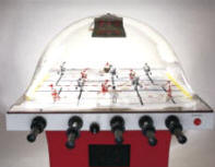 Super Chexx / Super Chex Deluxe Home / Free Play Red Model Dome Hockey Table / Bubble Hockey Game / Rod Hockey Machine From ICE Games