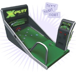 X-Putt Golf Putting Machine / Ticket Redemption Arcade Game