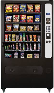 HR40 / HR-40 Snack Vending Machine By Perfect Break Systems / PBS / U Select It / USI From BMI Gaming
