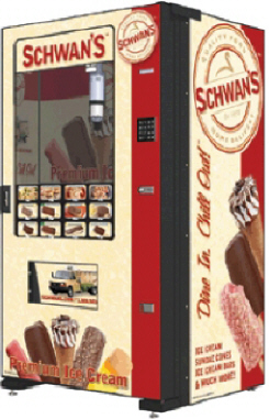 Schwans's Food Servce Combo Frozen Food and Ice Cream Vending Machine From Fastcorp LLC