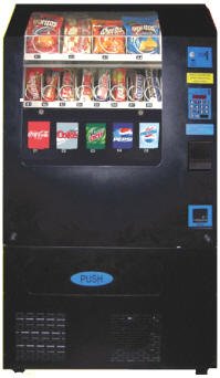VC520 Combo Soda Machine and Electronic Snack Vending Machine From Seaga / Ventronics 