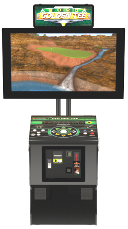 Golden Tee 2020 Home Edition Showpiece Pedestal Cabinet Model