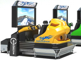 Aqua Race Extreme 4D / 5D Motion Simulator Speedboat Video Arcade Machine From Simuline