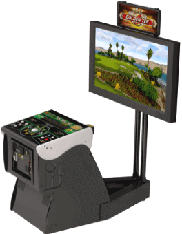 Golden Tee LIVE 2017 Online Showpiece Pedestal Cabinet Model 