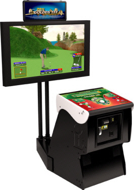 Golden Tee Golf Unplugged 2011 Factory Showpiece Pedestal Cabinet From Incredible Technologies / IT / ITS