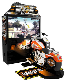 Sega Arcade Auto Racing Games on Video Arcade Racing Game   Deluxe Cabinet Model From Sega Amusements