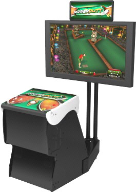 Power Putt 2013 Home Edition Miniature Golf Video Arcade Game Factory Showpiece Cabinet Mode
