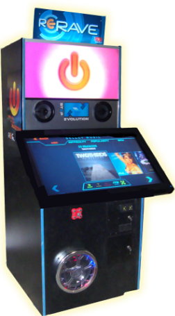 ReRave Arcade Music Rhythm Video Game From Step Evolution and Coast To Coast Entertainment