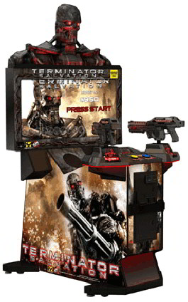 Terminator Salvation Arcade 42" Fixed Guns Model Video Arcade Game From Raw Thrills