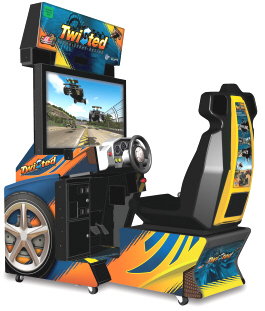 Twisted Nitro Stunt Racing Deluxe Video Arcade Game From Global VR and EA Sports