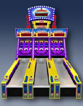 3 Across Alley Roller Ticket Redemption Game From ICE Games / Innovative Concepts In Entertainment