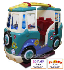 60's Surf Van Kiddie Ride From Falgas Amusement Rides