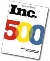 Inc 500 Awards Winner / Inc 5000 List Award Winner From INC Magazine