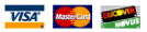 We Accept AMEX, VISA, MasterCard, Discover