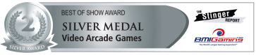 Best Of Show Awards - Silver Medal - Video Arcade Games | BOSA Amusements Awards - Presented by BMIGaming.com / The Stinger Report