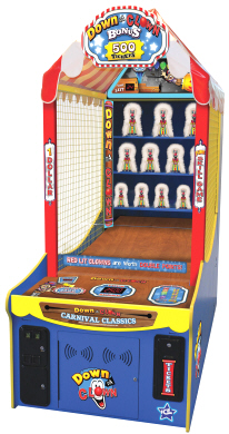 Down The Clown Redemption Arcade Game From ICE / Innovation Concepts In Entertainment