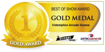 Gold Medal Award - Videmption Arcade Games  :  Best Of Show Arcade Machine Awards / BOSA 2014