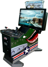 Blazing Angels Upright Video Arcade Flying War Battle Game From Global VR
