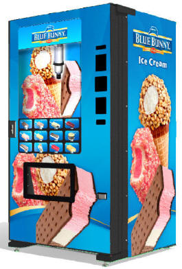 Blue Bunny Ice Cream Vending Machine | Evolution EVO FS01 Infevo Model From Fastcorp LLC