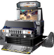 Hummer SUV Video Arcade Game / Motion Simulator Deluxe Cabinet From SEGA
