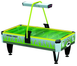 Green Football Frenzy Air Hockey Table -  Coin Operated