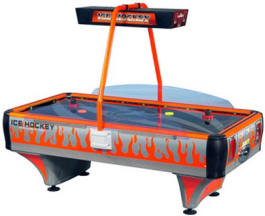 Challenger Neon Air Hockey Table - 4 Player Commercial Coin Operated From Barron Games