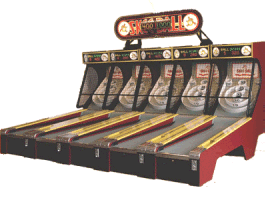 Skeeball Classic Alley 2010 Model Alley Roller Bowling Game Arcade Machine By Skeeball From BMI Gaming