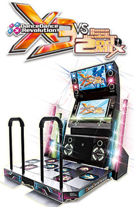 Dance Dance Revolution X3 vs DDR 2nd Mix / DDR X3 Video Arcade Dancing Machine Game From Konami