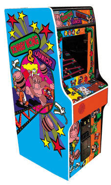 Donkey Kong / Donkey Kong Jr Junior 25" Upright Video Arcade Game By Namco - Coin Operated 