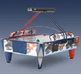 Double Fast Track Air Hockey Table - Commercial Coin Operated From ICE / Innovative Concepts In Entertainment