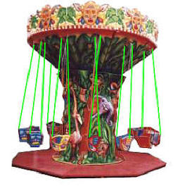 Falgas Carrousel Jungle / Flying Chairs - 20472 From BMI Gaming: 1-800-PINBALL