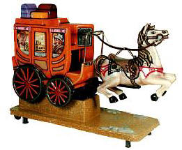 Falgas Stagecoach Kiddie Ride - 5926 -  | From BMI Gaming : Global Supplier Of Kiddie Rides, Arcade Games and Amusements: 1-866-527-1362 