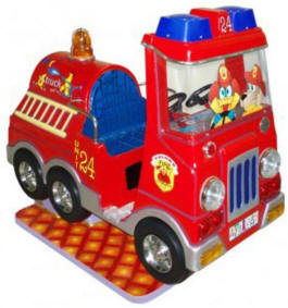 Fire Truck Kiddie Ride - 14160  |  From Falgas Amusement Rides