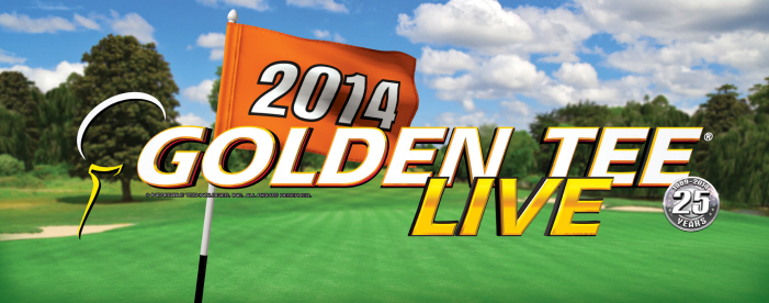 Golden Tee Golf LIVE 2014 Game Marquee / Logo 