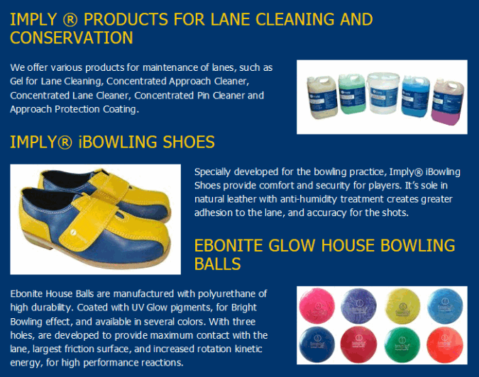 Imply Bowling Alley Accesories Information