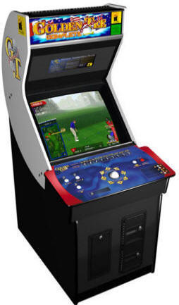 Golden Tee Golf Complete Commercial Coin Operated 27" Monitor Factory Edition - Golden Tee Fore Complete Video Arcade Golf Game From ITS / Incredible Technologies