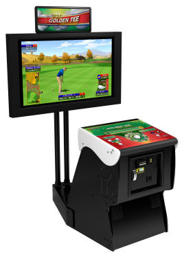 Golden Tee Golf Unplugged 2010 Factory Showpiece Pedestal Cabinet From Incredible Technologies / IT / ITS