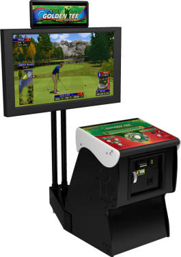 Golden Tee Golf Unplugged 2009 Factory Showpiece Pedestal Cabinet From Incredible Technologies / IT / ITS