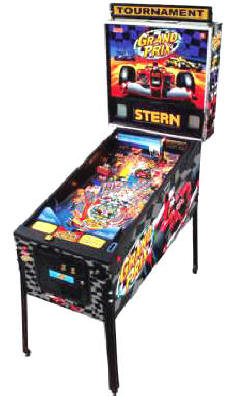 Grad Prix Pinball Machine By Stern Pinball From BMI Gaming: 1-866-527-1362 